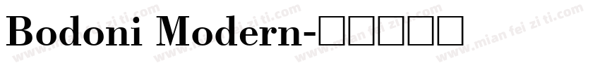 Bodoni Modern字体转换